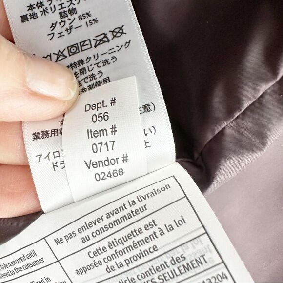 Eddie‎ Bauer Women’s EB700 Premium Down Front Zip Puffer Vest Purple Sz - Picture 15 of 16